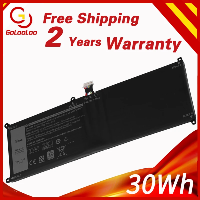 Аккумулятор Golooloo 7 6 V 7VKV9 для ноутбука Dell Latitude XPS 12 7000 7275 9250 серии 9TV5X | Компьютеры и