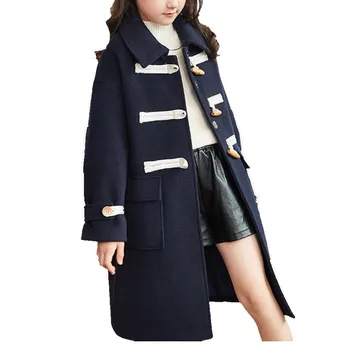 New Arrival Winter Baby Girls Horn button Woolen Coats Long Outwear Thick long wool blends Overcoat
New Arrival Winter Baby Girls Horn button Woolen Coats Long Outwear Thick long wool blends Overcoat