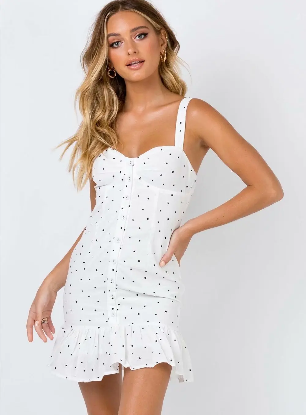 2019 Spring Summer New Style Polka Dot Printing Slip Dress Women's Waybill Big Brand Discount Store Single
2019 Spring Summer New Style Polka Dot Printing Slip Dress Women's Waybill Big Brand Discount Store Single
