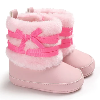 Baby Winter Toddler Shoes Casual Ankle Boots Plush Bow Knot Hook Girl Warm Cute Shoes First Walkers Fashion New 
Baby Winter Toddler Shoes Casual Ankle Boots Plush Bow Knot Hook Girl Warm Cute Shoes First Walkers Fashion New