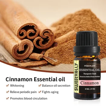 10ml Cinnamon Essential Oils Essential Oils for Aromatherapy Diffusers Burner Oil Humidifier Fragrance Lamp Relieve Stress
10ml Cinnamon Essential Oils Essential Oils for Aromatherapy Diffusers Burner Oil Humidifier Fragrance Lamp Relieve Stress