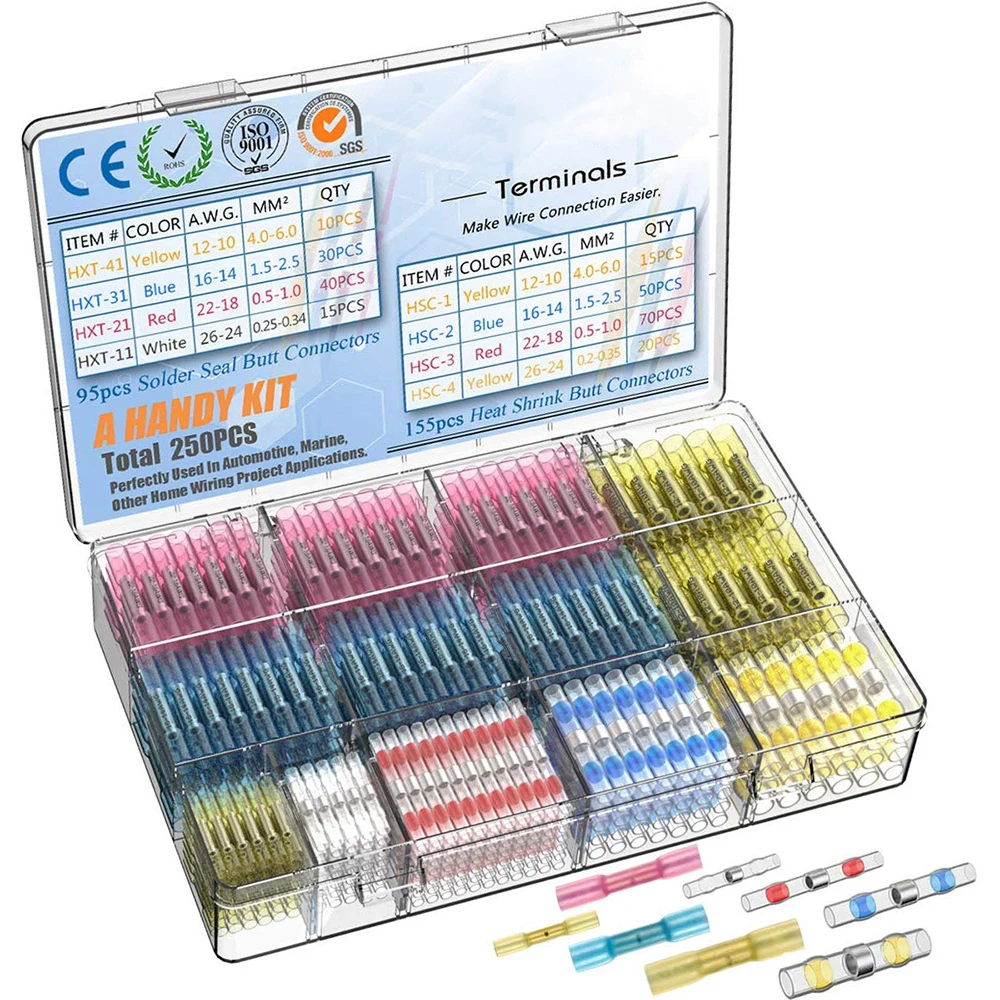 640PCS Heat Shrink Connectors Waterproof Solder Wire Connectors & Heat Shrink Butt Crimp Terminals - Electrical Connectors 640x
640PCS Heat Shrink Connectors Waterproof Solder Wire Connectors & Heat Shrink Butt Crimp Terminals - Electrical Connectors 640x