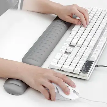 Keyboard and Mouse Wrist Rest Ergonomic Memory Foam Hand Palm Rest Support for Typing and Gaming Wrist Pain Relief and Repair
Keyboard and Mouse Wrist Rest Ergonomic Memory Foam Hand Palm Rest Support for Typing and Gaming Wrist Pain Relief and Repair