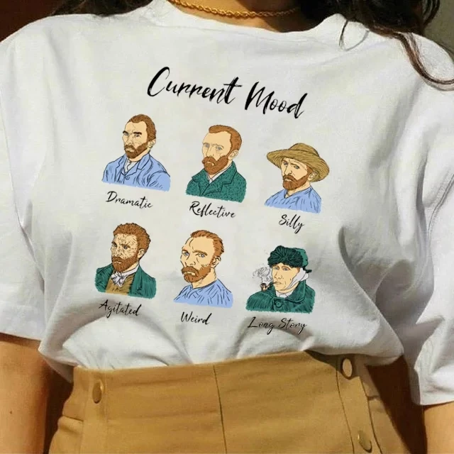Vintage Current Moda Van Gogh Shirt Funny Character Printed Tees Unisex Plus Size Harajuku Tshirts Tumblr Trendy Casual Top 2019
Vintage Current Moda Van Gogh Shirt Funny Character Printed Tees Unisex Plus Size Harajuku Tshirts Tumblr Trendy Casual Top 2019