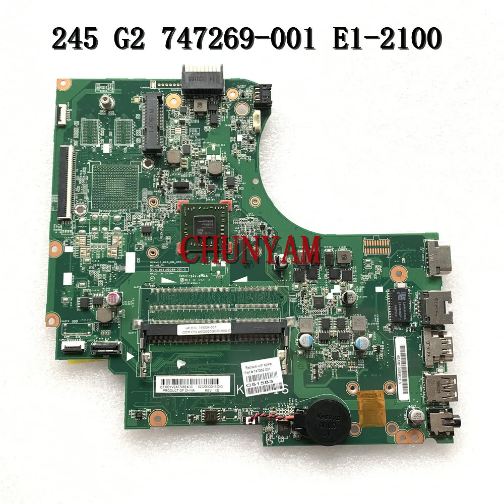 747269-001 FOR 14-D 245 G2 Laptop Notebook Motherboard P/N:01019BG00-491-G E1-2100 Mainboard 747269-501 100%tested | Компьютеры и офис