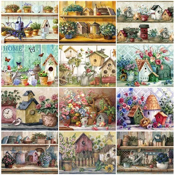 HUACAN 5D DIY Diamond Painting Full Square House Diamond Embroidery Cross Stitch Landscape Mosaic Handmade Home Decor 
HUACAN 5D DIY Diamond Painting Full Square House Diamond Embroidery Cross Stitch Landscape Mosaic Handmade Home Decor