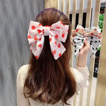 Chiffon Double Love Bow Hairpin Sweet and Fresh Back Head Spring Clip Top Clip Hair Carson Girls Ponytail Holder Hair Accessorie
Chiffon Double Love Bow Hairpin Sweet and Fresh Back Head Spring Clip Top Clip Hair Carson Girls Ponytail Holder Hair Accessorie