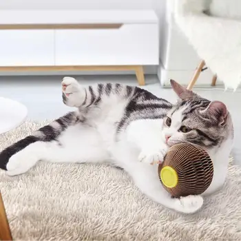 1 pc Pet Cats Scratching Teasing Paper Ball Pet Catnip Refillable Scratch Chew Catch Ball Toy Oval/Round
1 pc Pet Cats Scratching Teasing Paper Ball Pet Catnip Refillable Scratch Chew Catch Ball Toy Oval/Round