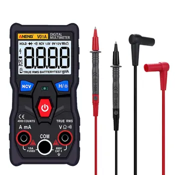 ANENG V01A Telt Digitale Multimeter Tester True-RMS intelligente NCV AC/DC Spanning Stroom Ohm Test Tool Digital Display
ANENG V01A Telt Digitale Multimeter Tester True-RMS intelligente NCV AC/DC Spanning Stroom Ohm Test Tool Digital Display