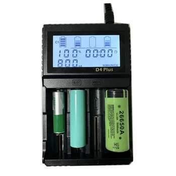 LCD Screen 18650 Batteries Smart Charger 4 Slots USB Cable Fast Charger for 26650 18350 14500 22650 26700 Rechargeable Batteries
LCD Screen 18650 Batteries Smart Charger 4 Slots USB Cable Fast Charger for 26650 18350 14500 22650 26700 Rechargeable Batteries
