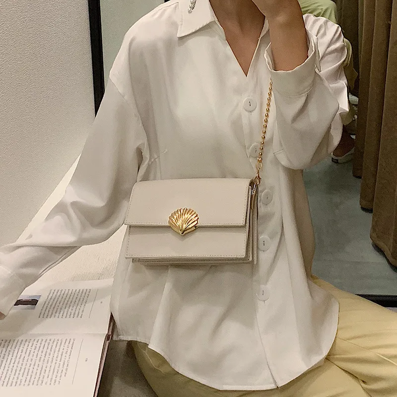 JIULIN Woman 2019 New Shell Lock Small Square Bag Texture Tidal Bead Chain Single Shoulder Slant Bag
JIULIN Woman 2019 New Shell Lock Small Square Bag Texture Tidal Bead Chain Single Shoulder Slant Bag