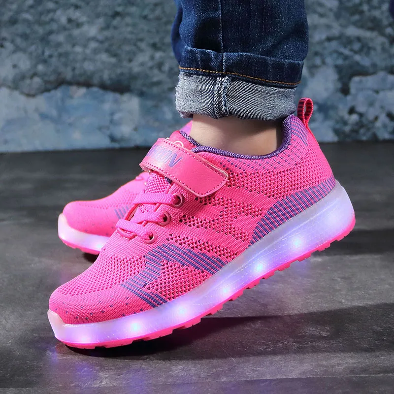 2019 Glowing Sneakers for Kids ight Up Shoes USB Charging Children Shoes with Light Luminous Sneakers for Girls Lkinder schoenen
2019 Glowing Sneakers for Kids ight Up Shoes USB Charging Children Shoes with Light Luminous Sneakers for Girls Lkinder schoenen