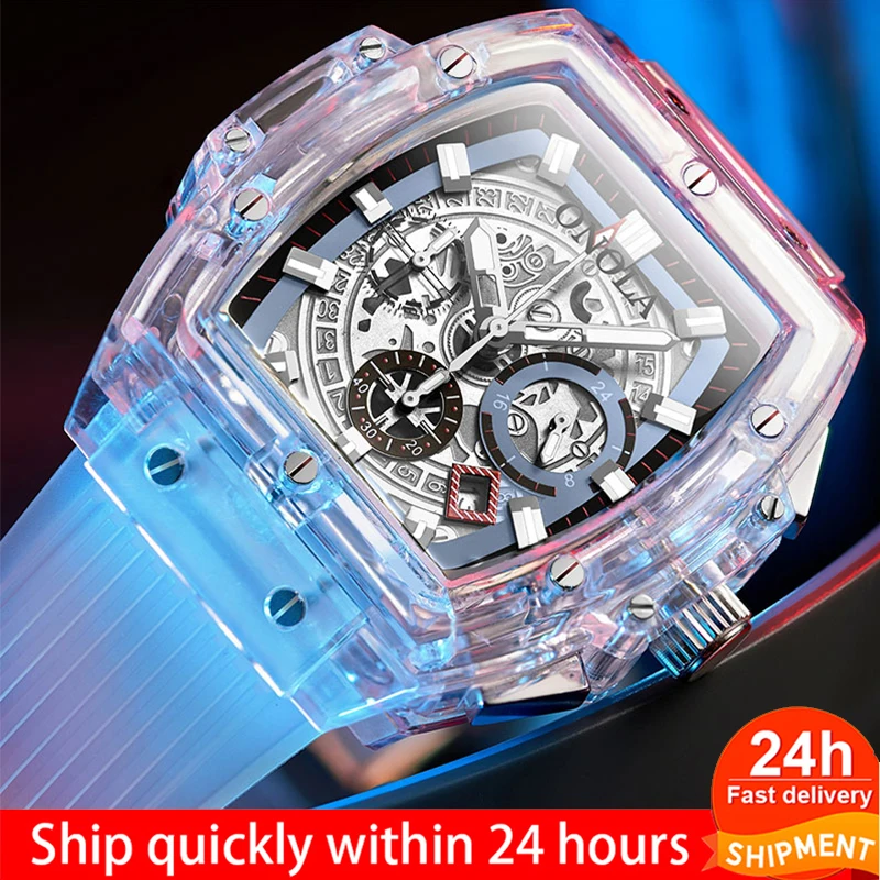Transparen Creative Sport Quartz Men Watch Brand Waterproof Unisex Clock Soft Silicone Man Wristwatch Ins Hot Sell Gift
Transparen Creative Sport Quartz Men Watch Brand Waterproof Unisex Clock Soft Silicone Man Wristwatch Ins Hot Sell Gift
