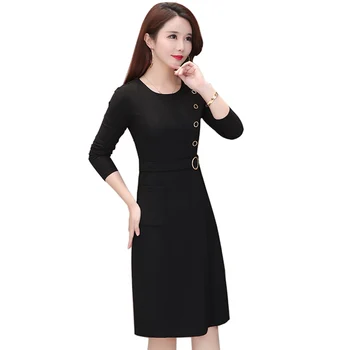 Women's Plus Size 4XL 5XL A-Line Dress Vintage Long Sleeve dress 2019 Spring and Autumn O-Neck Dresses Female
Women's Plus Size 4XL 5XL A-Line Dress Vintage Long Sleeve dress 2019 Spring and Autumn O-Neck Dresses Female