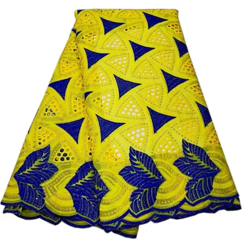 Latest Hollowed out yellow color Swiss Voile Lace YCS60 Top selling royal blue color pattern with stones 100% Cotton Fabric
Latest Hollowed out yellow color Swiss Voile Lace YCS60 Top selling royal blue color pattern with stones 100% Cotton Fabric
