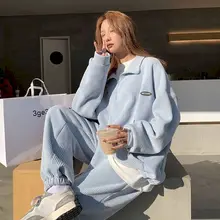Women Sports Suit Hoodie Sweatpants Two-piece Set Waffle Oversized Spring Autumn Casual Korean Fashion Zipper Sweatshirt Pants
Women Sports Suit Hoodie Sweatpants Two-piece Set Waffle Oversized Spring Autumn Casual Korean Fashion Zipper Sweatshirt Pants
