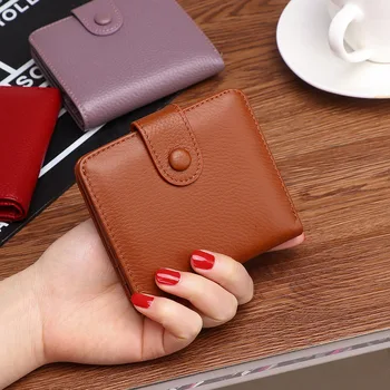 Wallet Men's Leather Multi-Card ID Holder Card Holder Large Capacity Bank Card Clamp Simple Compact Women's Card Holder
Wallet Men's Leather Multi-Card ID Holder Card Holder Large Capacity Bank Card Clamp Simple Compact Women's Card Holder