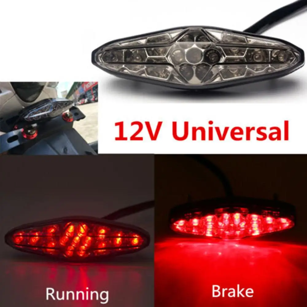 1pcs 12V Motorcycle LED Smoke Running Rear Brake Stop Tail Light License Plate Light Universal rear brake light Fast delivery
1pcs 12V Motorcycle LED Smoke Running Rear Brake Stop Tail Light License Plate Light Universal rear brake light Fast delivery