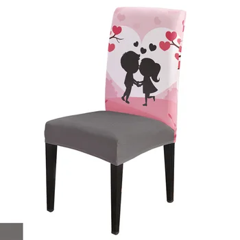 Sweet Couple Cartoon Illustration Office Chair Cover Spandex Chair Cover Elastic Printing Home Hotel Wedding Dining Chair Covers
Sweet Couple Cartoon Illustration Office Chair Cover Spandex Chair Cover Elastic Printing Home Hotel Wedding Dining Chair Covers