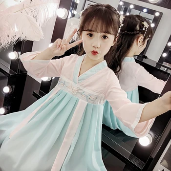Kids Girls embroidered dress Chinese style fashion Baby girl Short sleeve Hanfu dresses for girl princess Clothing 2 5 8 10Years
Kids Girls embroidered dress Chinese style fashion Baby girl Short sleeve Hanfu dresses for girl princess Clothing 2 5 8 10Years