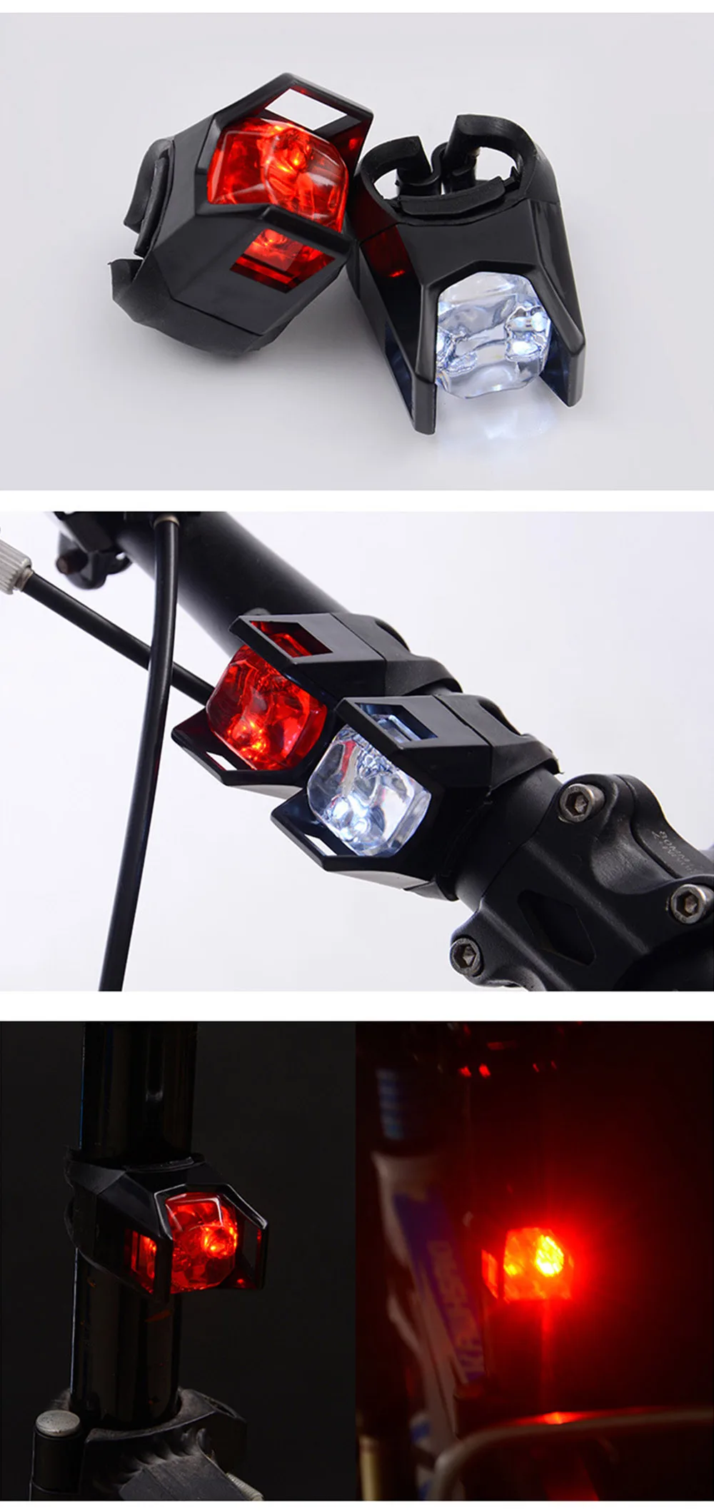 Bicycle Safety Taillight LED MTB Road Bike Seatpost Night Warning Cycling Bike Handlebar Front Lights Saddle Flashlight BC0163 (6)