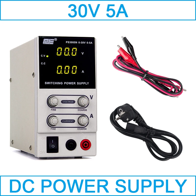 Professional regulated Switching power supply 30V 5A fonte de bancada voltage regulator 220 v adjustable source 0.01A
Professional regulated Switching power supply 30V 5A fonte de bancada voltage regulator 220 v adjustable source 0.01A
