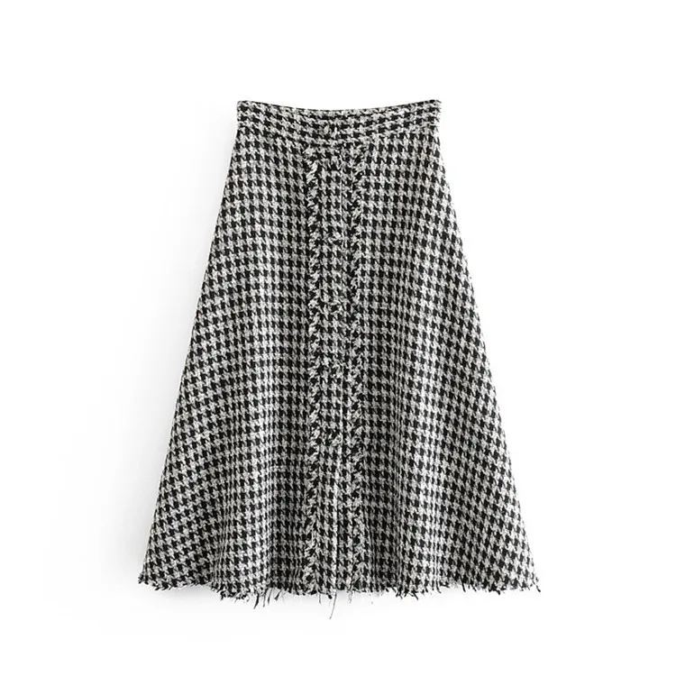 C2712-1311k Autumn New Style High-waisted Loose-Fit Thousands of Birds Furry-Trim A- line Long Skirts
C2712-1311k Autumn New Style High-waisted Loose-Fit Thousands of Birds Furry-Trim A- line Long Skirts