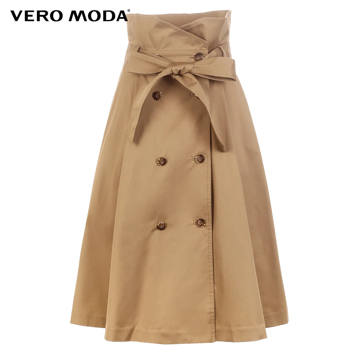 Женская двубортная Юбка со шнуровкой на талии Vero Moda | 319216536|Юбки|