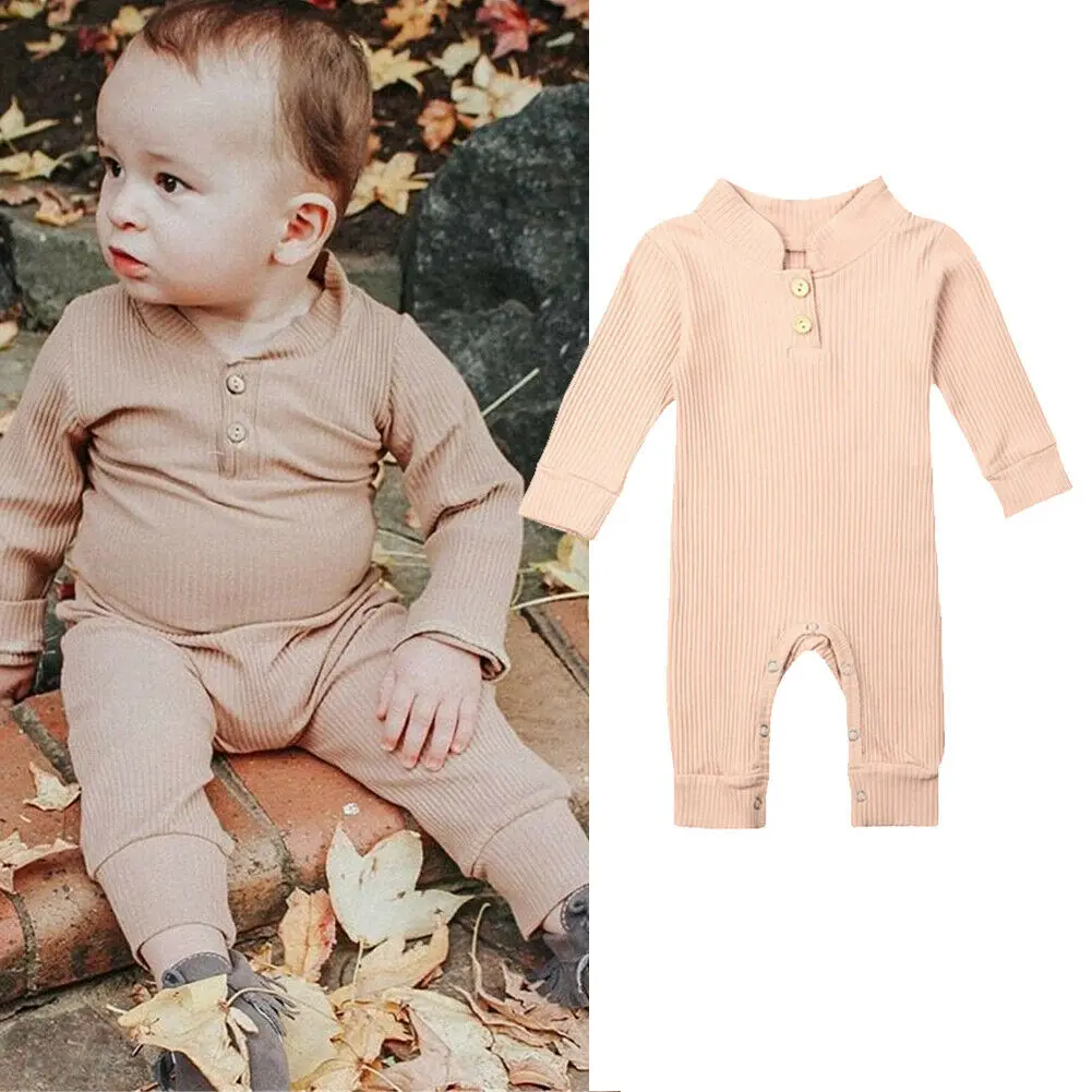 Newborn Baby Boy Solid Color Romper Long Sleeve Button Knit Warm Playsuit Jumpsuit Outfit Clothes
Newborn Baby Boy Solid Color Romper Long Sleeve Button Knit Warm Playsuit Jumpsuit Outfit Clothes