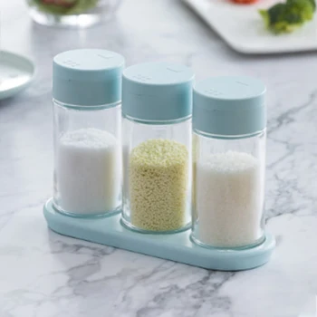 3 Color Seasoning Box Kitchen Supplies Salt Sugar Bowl Seasoning Bottle Combination Set Glass Household Storage Box Spice Jar
3 Color Seasoning Box Kitchen Supplies Salt Sugar Bowl Seasoning Bottle Combination Set Glass Household Storage Box Spice Jar
