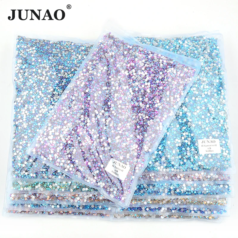 JUNAO Wholesale SS6 8 10 12 16 20 30 Bulk Package Glass Rhinestone Flatback Diamond Strass Round Crystal Stone For Nail Art
JUNAO Wholesale SS6 8 10 12 16 20 30 Bulk Package Glass Rhinestone Flatback Diamond Strass Round Crystal Stone For Nail Art