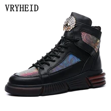 VRYHEID Brand New Genuine Leather Men High Top Casual Shoes Fashion Sneakers Breathable Personality Street Style Platform Boots
VRYHEID Brand New Genuine Leather Men High Top Casual Shoes Fashion Sneakers Breathable Personality Street Style Platform Boots