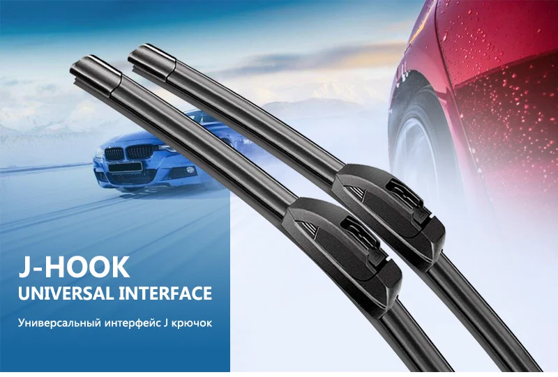 Suitable for Tesla modelX special wiper blade with water spray 28 inches 17 inches distinguish Left titanium right titanium