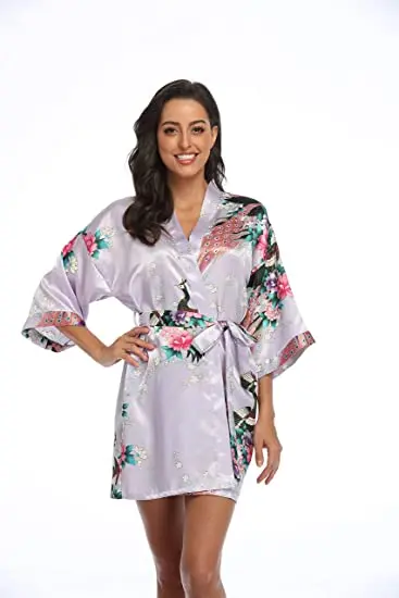 2015 Silk Kimono Robe Bathrobe Women Satin Robe Robe Longue Femme For Women Night Sexy Robes Night Grow For Bridesmaid Summer 2015 Silk Kimono Robe Bathrobe Women Satin Robe Robe Longue Femme For Women Night Sexy Robes Night Grow For Bridesmaid Summer