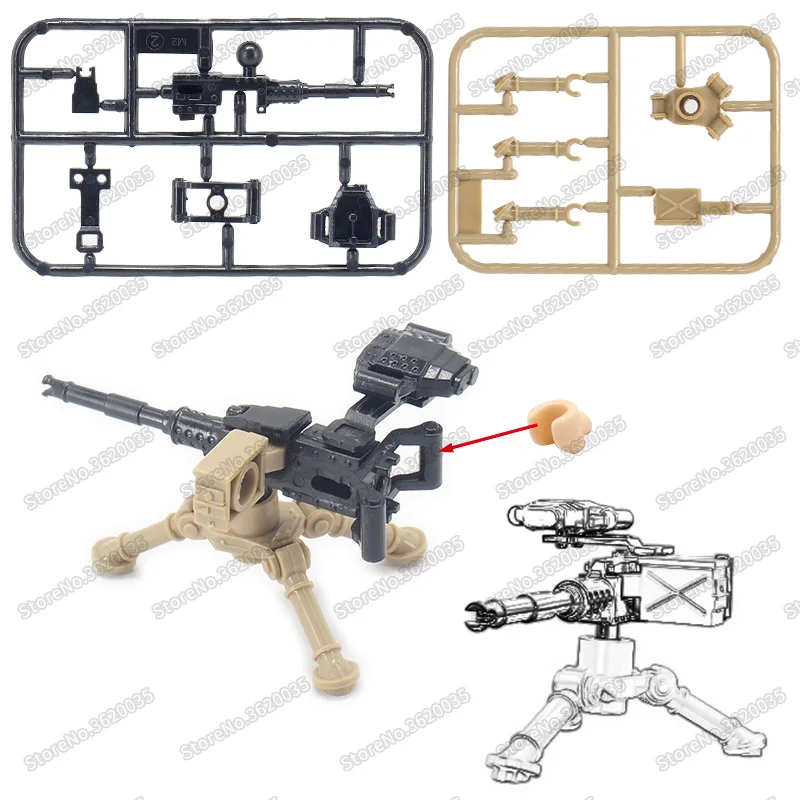 Legoinglys Military Weapons M2 Heavy Machine Gun Figures Assemble Building Blocks ww2 Army Soldier Armed Moc Child Christmas Toy
Legoinglys Military Weapons M2 Heavy Machine Gun Figures Assemble Building Blocks ww2 Army Soldier Armed Moc Child Christmas Toy