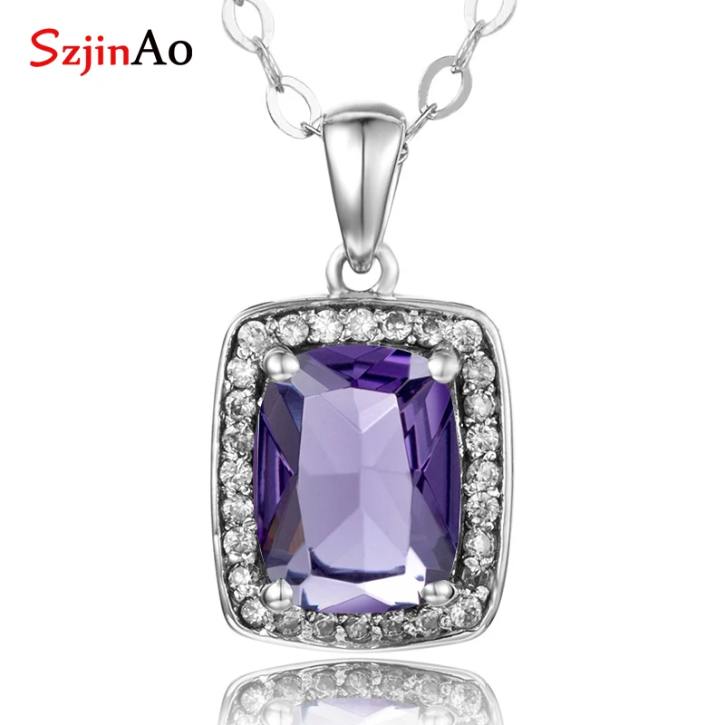 Szjinao Austrian Aquamarine Pendant Stone Fashion Real 925 Sterling-Silver-Jewelry Statement necklaces & pendants for Women
Szjinao Austrian Aquamarine Pendant Stone Fashion Real 925 Sterling-Silver-Jewelry Statement necklaces & pendants for Women