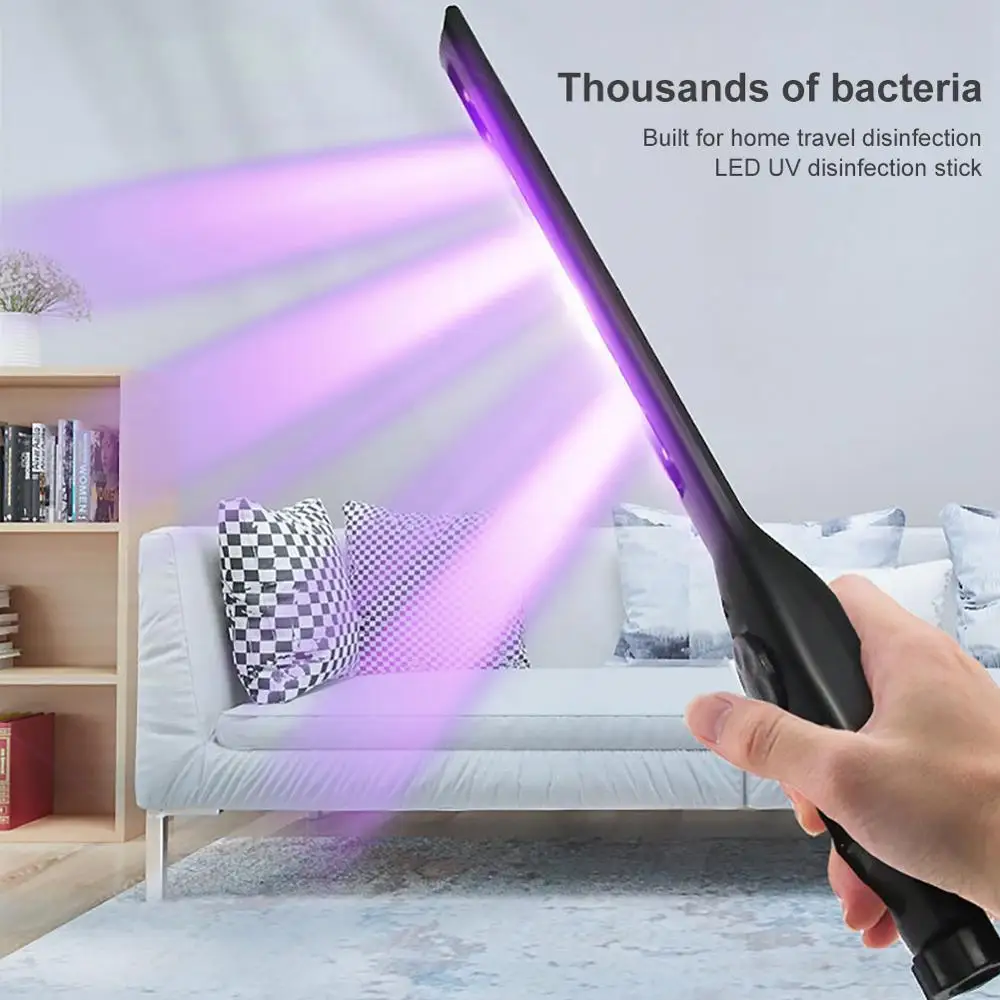 Handheld UV Disinfection LIght Portable Germicidal Strong Sterilize Lamp Kill Dust Mite Eliminator Uv Lamp Home Travel Black
Handheld UV Disinfection LIght Portable Germicidal Strong Sterilize Lamp Kill Dust Mite Eliminator Uv Lamp Home Travel Black