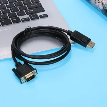 1.8m DisplayPort Male to VGA Male Adapter Converter Cable DP to VGA Audio Video Cord Wire Line for Computer Projector
1.8m DisplayPort Male to VGA Male Adapter Converter Cable DP to VGA Audio Video Cord Wire Line for Computer Projector