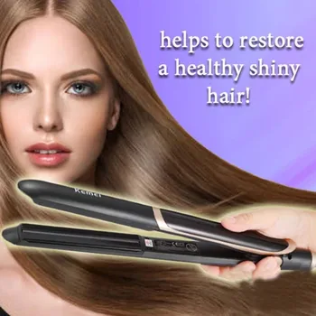 Straightening Irons Fast Warm-up Thermal Performance Professional Tourmaline Ceramic Heating Plate Hair Straightener Hair Curler
Straightening Irons Fast Warm-up Thermal Performance Professional Tourmaline Ceramic Heating Plate Hair Straightener Hair Curler