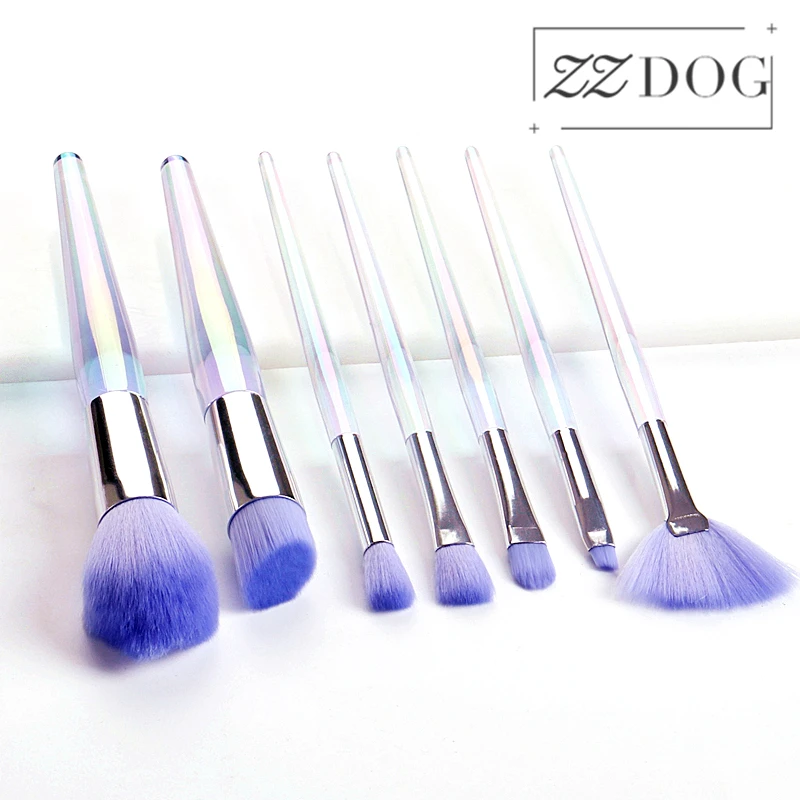 ZZDOG7Pcs Makeup Brushes Tool Set Cosmetic Fluffy Powder Foundation Eye Shadow Make Up Compensar Transparent Colorful Handle
ZZDOG7Pcs Makeup Brushes Tool Set Cosmetic Fluffy Powder Foundation Eye Shadow Make Up Compensar Transparent Colorful Handle