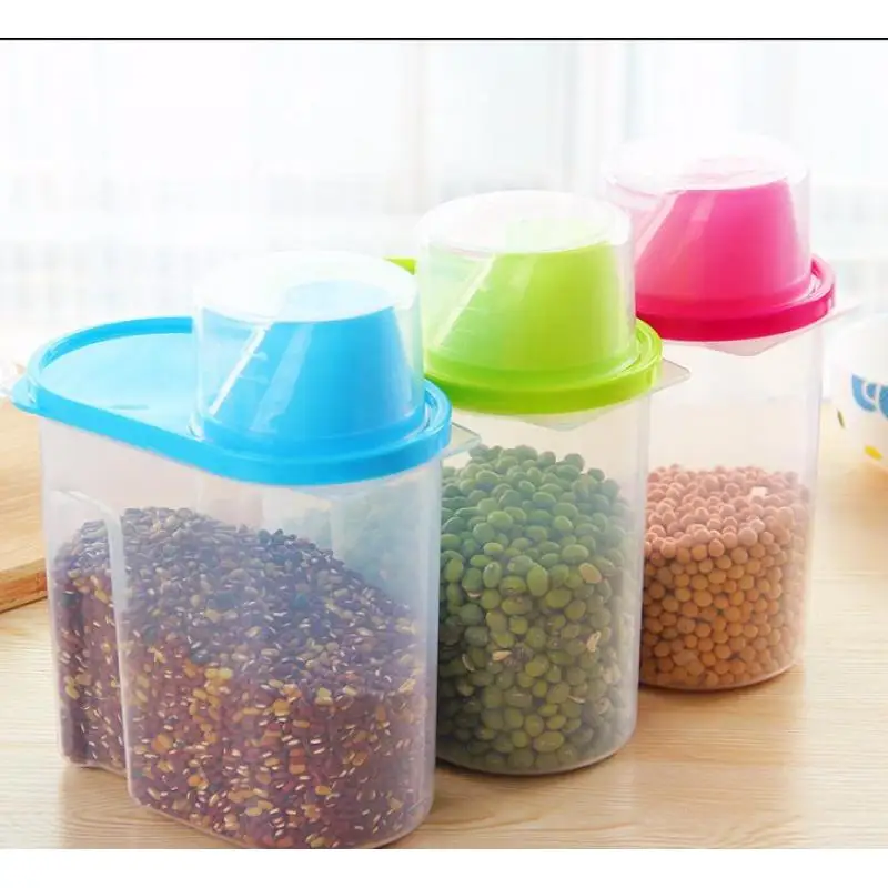 Food Storage Box Plastic Clear Dry Food Container with Pour Lids Waterproof Kitchen Cereal Rice Beans Storage Bottles Jars
Food Storage Box Plastic Clear Dry Food Container with Pour Lids Waterproof Kitchen Cereal Rice Beans Storage Bottles Jars