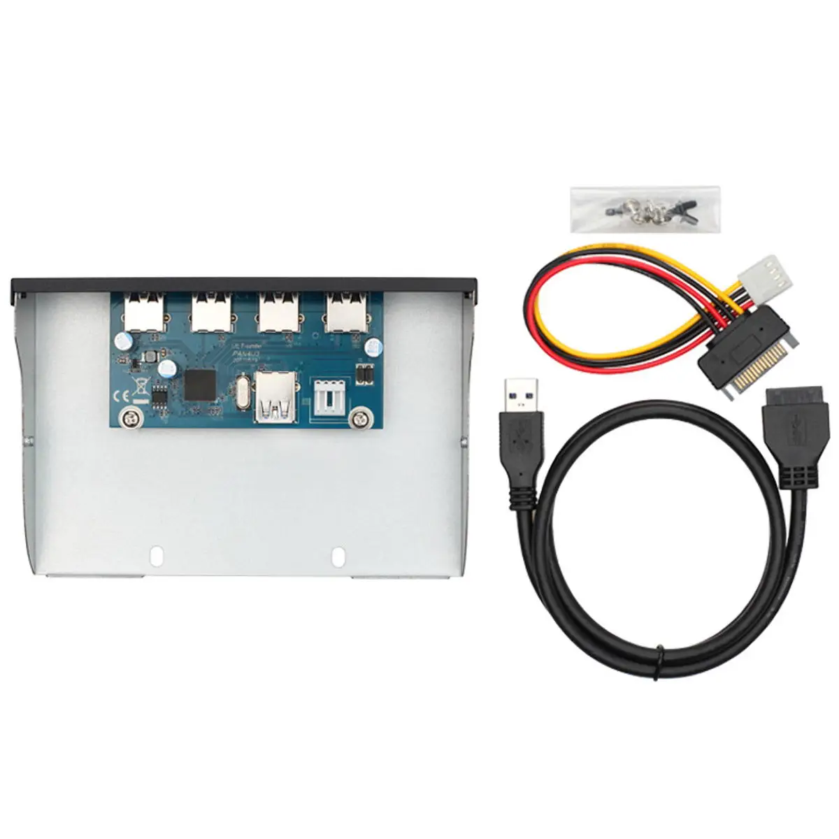 USB 3.0 HUB 4 Ports Front Panel to Motherboard 20Pin Connector Cable for 5.25" CD-ROM Bay
USB 3.0 HUB 4 Ports Front Panel to Motherboard 20Pin Connector Cable for 5.25" CD-ROM Bay