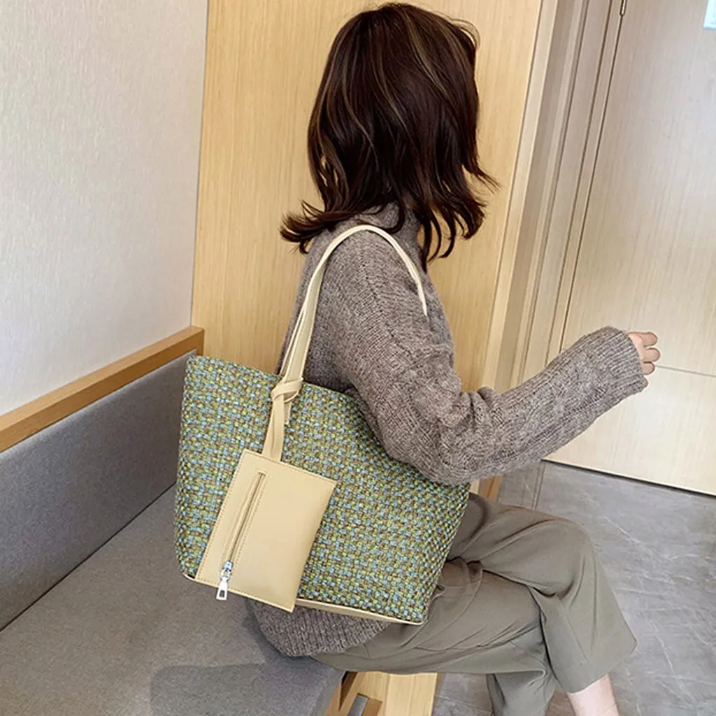 Women Fashion Trend Solid Color Large Capacity Wool Handbag Shoulder Bag Casual Tote Female Eco Crossbody Bag Ladies Vintage
Women Fashion Trend Solid Color Large Capacity Wool Handbag Shoulder Bag Casual Tote Female Eco Crossbody Bag Ladies Vintage