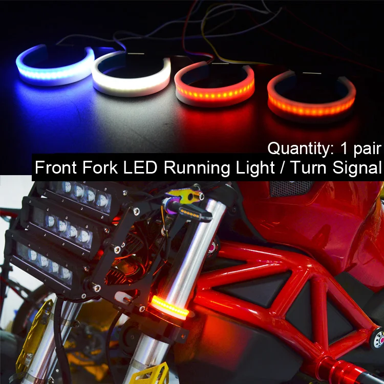For Aprilia RSV4/ RSV4 FACTORY/ DORSODURO 750 RSV MILLE Motorcycle Front Fork Shock Absorber LED Turn Signal Day Running Light
For Aprilia RSV4/ RSV4 FACTORY/ DORSODURO 750 RSV MILLE Motorcycle Front Fork Shock Absorber LED Turn Signal Day Running Light
