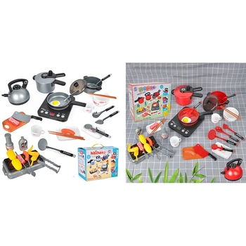 Children Play House Toys Simulation Kitchenware Boys and Girls Large Kitchen Toys 36 Piece Set
Children Play House Toys Simulation Kitchenware Boys and Girls Large Kitchen Toys 36 Piece Set