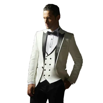 Italian White Double Breasted Vest 3 Pieces Men Suits for Wedding Groom Suits Men Slim Fit Suits Costume Homme mariage
Italian White Double Breasted Vest 3 Pieces Men Suits for Wedding Groom Suits Men Slim Fit Suits Costume Homme mariage