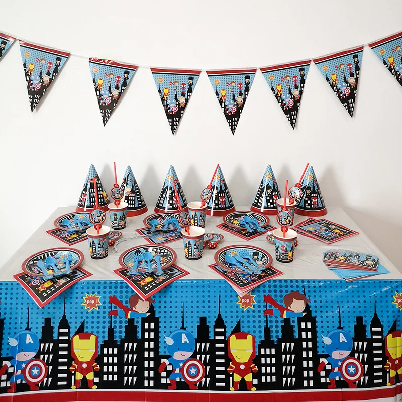 OLOEY Superhero Avengers Kids Birthday Party Decoration Set Party Supplies Baby Birthday Pack Event Party Supplies
OLOEY Superhero Avengers Kids Birthday Party Decoration Set Party Supplies Baby Birthday Pack Event Party Supplies