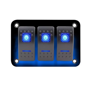 3 Gang LED Rocker Switch Panel 12/24V Universal Car Marine Toggle Switch Panel for Volkswagen Audi BMW Renault
3 Gang LED Rocker Switch Panel 12/24V Universal Car Marine Toggle Switch Panel for Volkswagen Audi BMW Renault