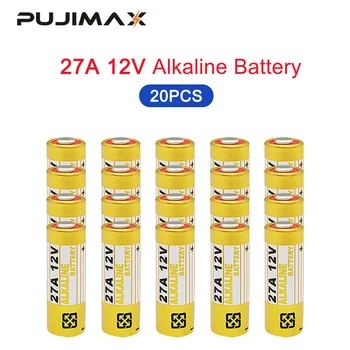 PUJIMAX 20pcs 12V 27A disposable batteri MN27 VR27 K27A wireless doorbell remote key car remote control clock alkaline battery
PUJIMAX 20pcs 12V 27A disposable batteri MN27 VR27 K27A wireless doorbell remote key car remote control clock alkaline battery