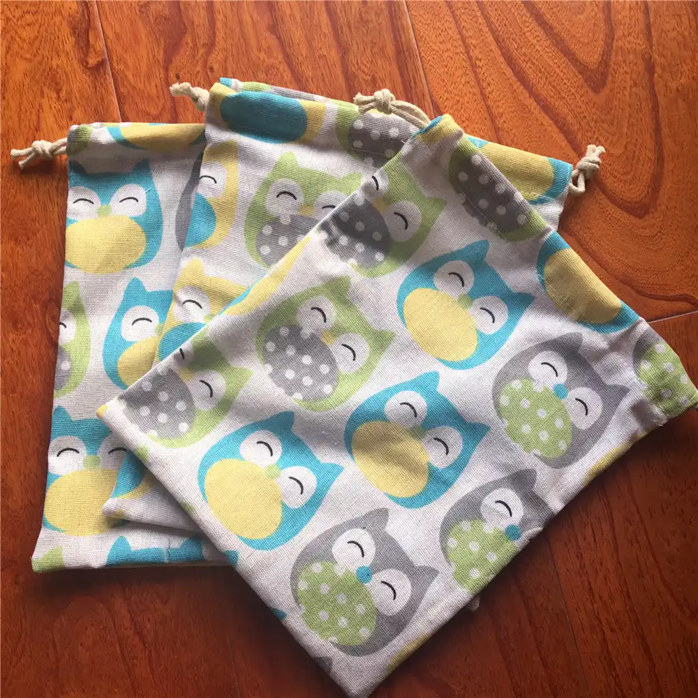 cotton linen drawstring eco multi-purpose bag sorted bag party